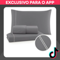 Imagem da oferta Jogo de Cama 400 Fios Padrão Hotel - Toque Macio e Elegante