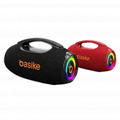 Imagem da oferta Basike Caixa De Som Portátil Com Bluetooth Boombox 80w 8000mah 10hrs Sem Fio Ipx6 À Prova D'água Com Bateria Recarregavel Luz Rgb Hifi Tws Bass For