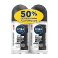 Imagem da oferta NIVEA Kit MEN Desodorante Antitranspirante Roll On Invisible for Black & White 50ml