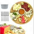 Imagem da oferta Kit Petisqueira Redonda Para Frios Queijo Com Molheira Ramekin e Garfinhos para Petiscos