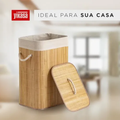 Imagem da oferta Cesto De Roupas De Bambu 50 Litros Yikasa