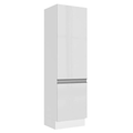Imagem da oferta Paneleiro Madesa Acordes 100% MDF 60 cm 2 Portas - Portas Branco Brilho