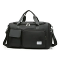 Imagem da oferta Bolsa Mala Viagem Academia Feminina Masculina Porta Tenis Preto Mala De Bordo Mala De Mão Com Divisórias