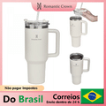 Imagem da oferta Romantic Crown Copo isolado de aço inoxidável 304 garrafa termica Copo Termico a Vácuo copo com canudo de água caneca 40OZ