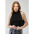 Imagem da oferta Blusa Feminina Forum Gola Alta Babados Preta