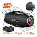 Imagem da oferta Caixa de Som Basike Boombox 200W Bluetooth Portátil com 36h e Ipx6
