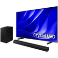 Imagem da oferta Smart Big TV 85" Samsung Crystal UHD 4K 85DU8000 2024 + Soundbar Samsung HW-B550/ZD