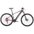 Imagem da oferta Bicicleta Mtb 29 E-bike Oggi 8.0 C/acel 32km 8v Cinza/verm M Vermelho M