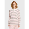 Imagem da oferta Camisa Feminina adidas Originals Polo Listrada Off-White