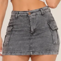 Imagem da oferta Saia Cargo Feminina com Elastano Cintura Alta