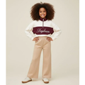 Imagem da oferta Calça Infantil Wide Leg Em Moletom Liso Sem Felpa - Tam 5 A 14 Anos