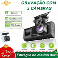 Imagem da oferta Dashcam Automotiva 3 Câmeras Visão Noturna