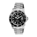 Imagem da oferta Invicta Relógio masculino de quartzo Pro Diver com pulseira de aço inoxidável Preto 40 mm Clássico