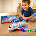 Imagem da oferta Avião Infantil Bate Volta Elétrico Com Som e Luzes LED