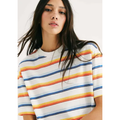 Imagem da oferta Camiseta Feminina Box Listrada Hering Adulto