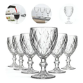 Imagem da oferta Jogo 6 Taças Diamante Vidro 330ml