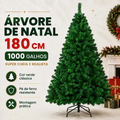 Imagem da oferta Árvore de Natal Verde Premium 180cm 1000 Galhos