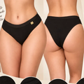 Imagem da oferta 10 Calcinha De Algodão Lisa Cintura Alta Cós Em Elástico Kit