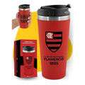 Imagem da oferta Copo Térmico Emborrachado Inox Com Tampa 450ml Flamengo