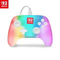 Imagem da oferta Controle com fio PowerA Advantage para Nintendo Switch 2 com Lumectra - Branco oficialmente licenciado iluminação RG