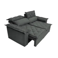 Imagem da oferta Sofá 3 Lugares Retrátil e Reclinável Cama inBox Compact 180m Velusoft Cinza