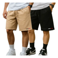 Imagem da oferta Kit 02 Bermuda Casual Short Moletom Maculina Academia Treino