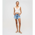 Imagem da oferta Short Slim Cintura Médio em Jeans com Barra Desfiada