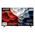 Imagem da oferta Smart TV Semp 43 Polegadas LED HVA 4K S62 WiFi Bluetooth Google TV 3 HDMI HDR10+ Dolby Audio 43S62