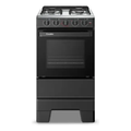 Imagem da oferta Fogão a Gás Mesa Inox e Forno 50L Limpa Fácil Esmaltec IDEAL POP F4ISP Cor Preto 4 bocas