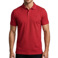 Imagem da oferta Camisa Polo Piquet Masculina Cores Lisa Slim Casual Premium (BR Alfa P Regular Vermelho)