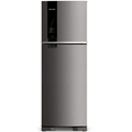 Imagem da oferta Geladeira Brastemp Frost Free Duplex 375 litros cor Inox com Espaço Adapt - BRM45JK - 110V