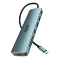Imagem da oferta Hub Usb Odk360 com cabo tipo-c 7 em 1 power Até 90 watts Acer cor prateado