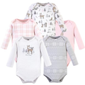 Imagem da oferta Kit com 5 Bodies Manga Longa Hudson Baby para Bebê
