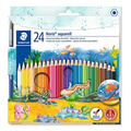 Imagem da oferta Lápis de Cor Aquarelável, Staedtler, Noris, 144 10NC2412, 24 Cores
