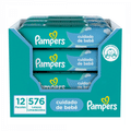 Imagem da oferta Kit Lenço Umedecido Pampers Cuidado do Bebê 12 Pacotes com 48 Unidades