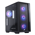 Imagem da oferta Gabinete Gamer SuperFrame Hawk RGB Mid Tower Vidro Temperado ATX Black Sem Fonte Com 3 Fans