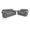 Imagem da oferta Conjunto Sofá Windsor Velut Cinza 3 E 2 Lugares 2,04m1,59m