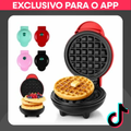 Imagem da oferta Mini Máquina de Waffle Elétrica 127V 350W Portátil