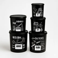 Imagem da oferta Kit 5 Potes De Mantimentos Plástico Decorado Preto Frases
