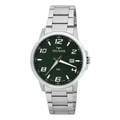 Imagem da oferta Relógio Technos Masculino Prateado Aço Inox Original Verde.
