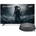 Imagem da oferta Multi Roku TV 43" FHD + Robô Aspirador Eclipse 3 em 1