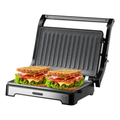 Imagem da oferta Sanduicheira Grill Inox Wap 2 Em 1 Ws1000 Antiaderente Com 180° de 1000W cor Prateado e Preto