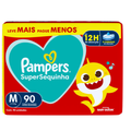 Imagem da oferta Fralda Descartável Pampers Supersequinha Jumbo M 90 Tiras