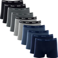 Imagem da oferta Kit Com 10 Cuecas Boxer Algodão Cotton Masculina Adulto Mash.