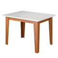 Imagem da oferta Mesa Para Sala De Jantar 1,20m Miami Madeiradooff White Dobuê - Movale