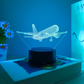 Imagem da oferta Luminária aeronave luz noturna 3D USB