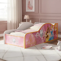 Imagem da oferta Mini Cama Montessoriana Carro Princesas Rosa Com Grade de Proteção Lateral
