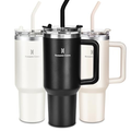 Imagem da oferta Copo Térmico 1,18l Em Aço Inoxidável Com Canudo, Tampa E Alça, Preto