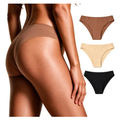 Imagem da oferta Kit 3 Calcinhas Sem Costura Tanga Laser Poliamida Não Marca