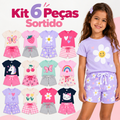 Imagem da oferta Kit 6 Peças Conjunto Infantil Feminino (Tam. 1 a 7 anos)